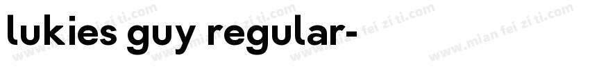 lukies guy regular字体转换